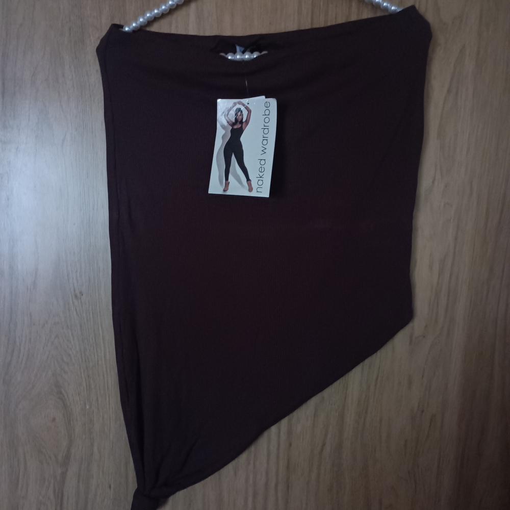 Naked Wardrobe Women's Brown Skirt